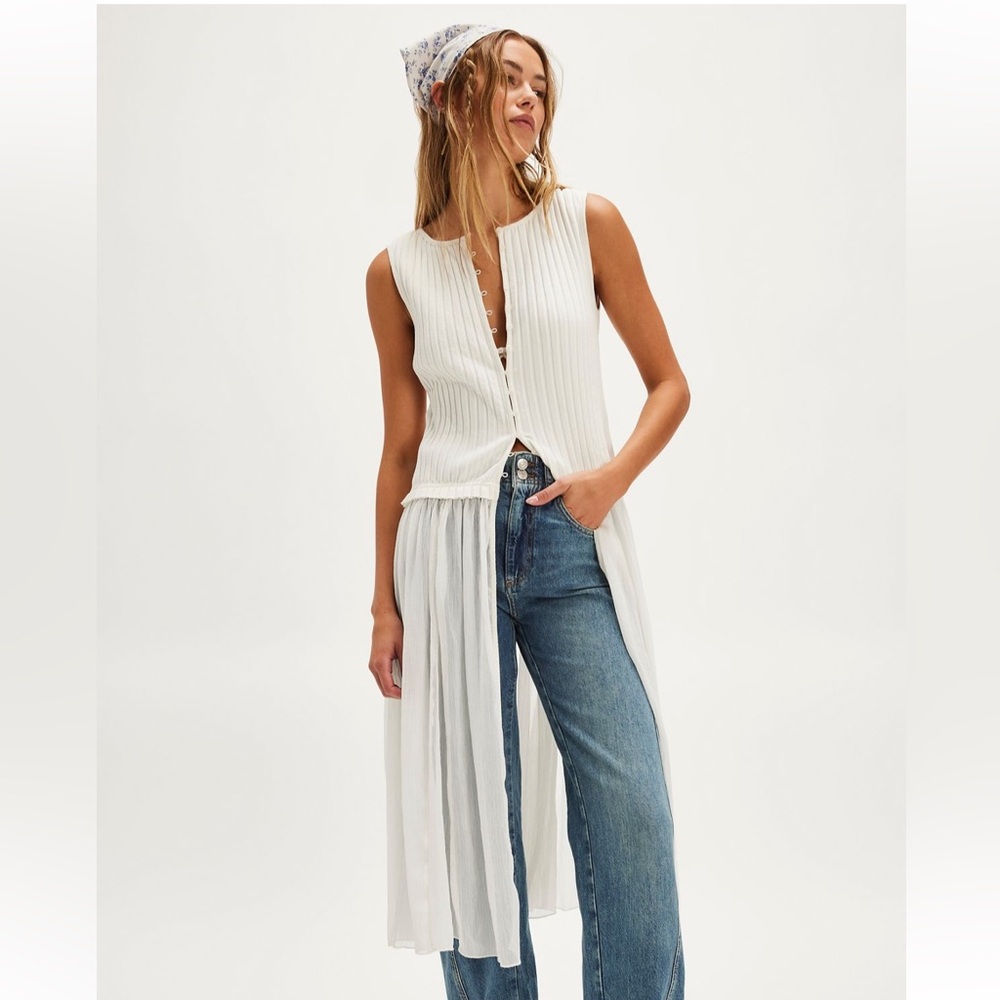 FREE PEOPLE | Twice As Nice Maxi Top | XS | Ivory